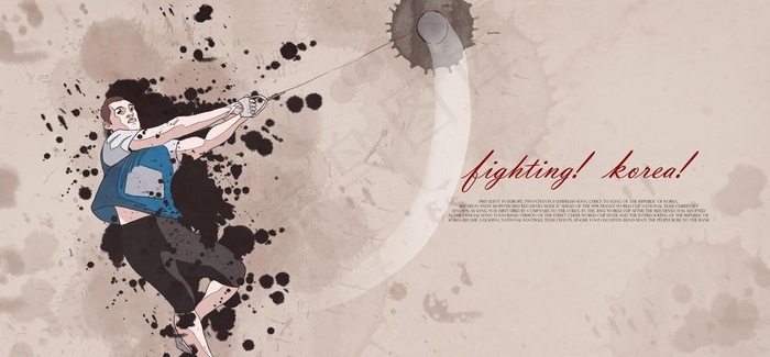 手绘人物链球运动员图片