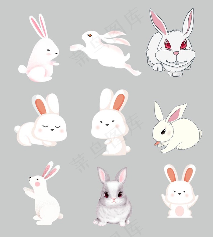 卡通兔子图片