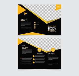 企业三折页图片