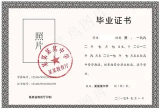 毕业证书图片