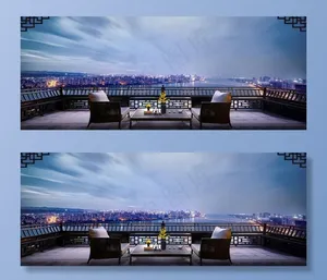 一线江景房露台合成图图片