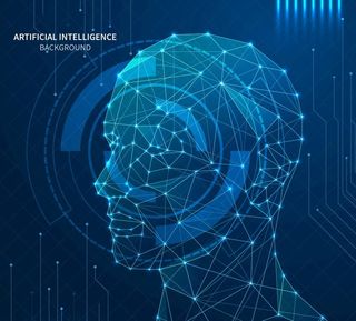 人脸识别科技数字信息海报图片