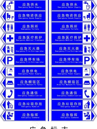 应急指示牌图片