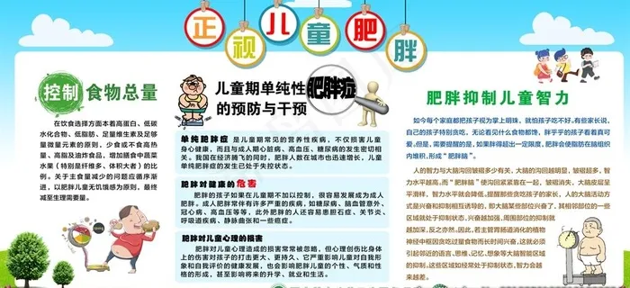 正视儿童肥胖图片(9370X4567(DPI:100))psd模版下载