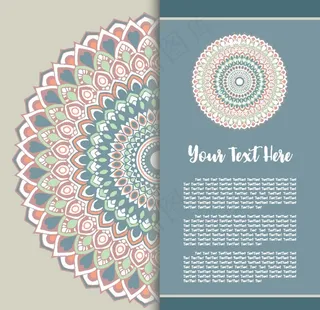 曼陀罗花纹图片