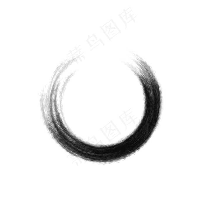 圆环墨迹效果图片