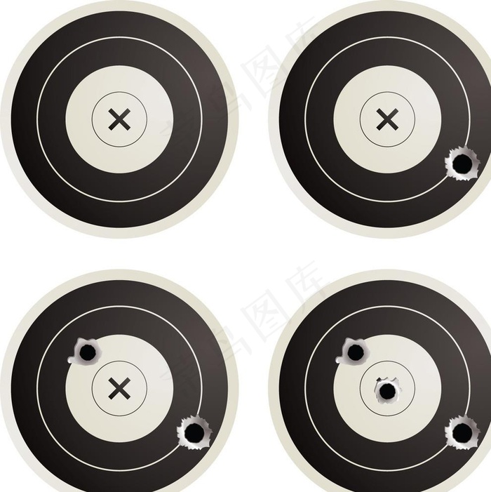 枪靶图片
