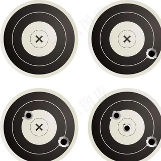 枪靶图片