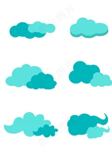卡通云朵图片