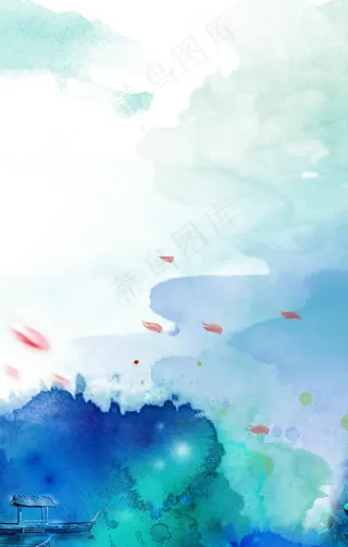 水彩背景图片
