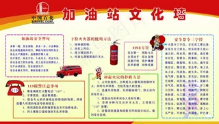 加油站文化墙图片