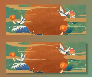 中式国潮飞鹤图片