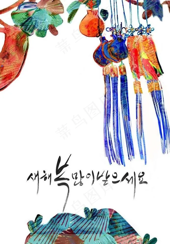 韩国传统国画图片(3508X4961(DPI:300))psd模版下载