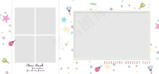 儿童摄影相册模板字母图片