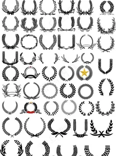 橄榄叶素材LOGO图片