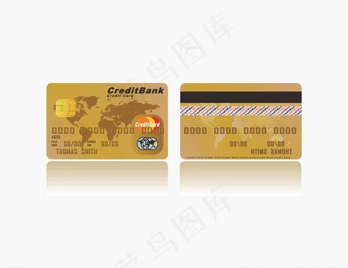 矢量银行卡素材图片cdr矢量模版下载