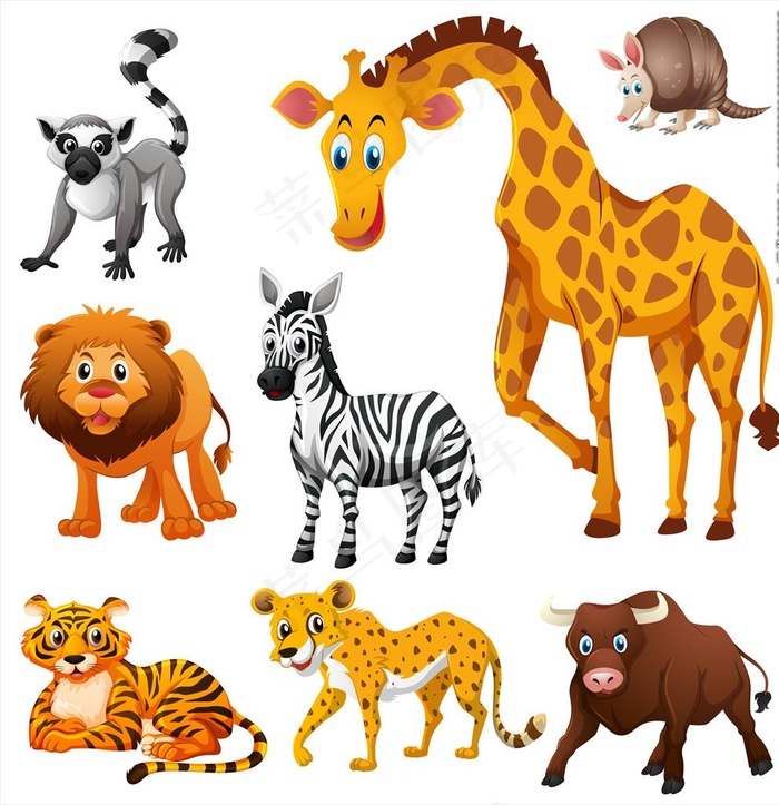 卡通动物素材图片