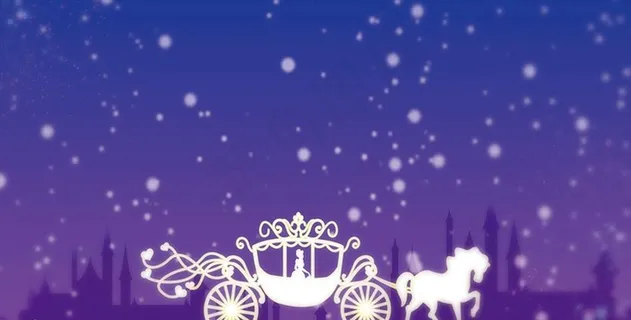 灰姑娘紫色图片