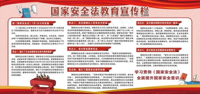 国家安全法展板图片