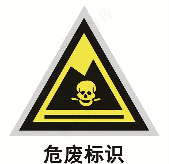 危废标识图片psd模版下载