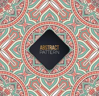 曼陀罗花纹图片