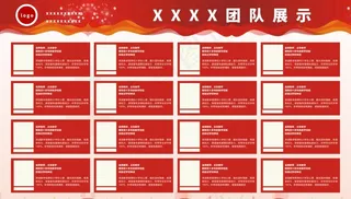 员工教师简介展板图片