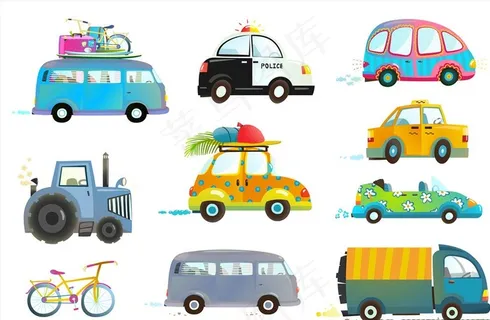 卡通汽车图片