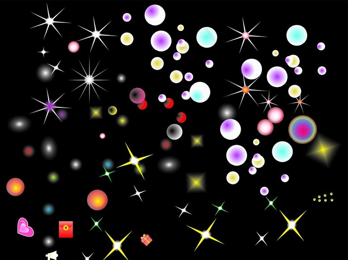 背景  梦幻  星星  发光图片