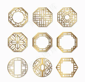 中国风古典窗户花纹图片