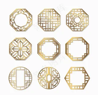 中国风古典窗户花纹图片