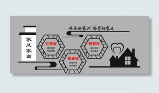 家风家训文化墙图片