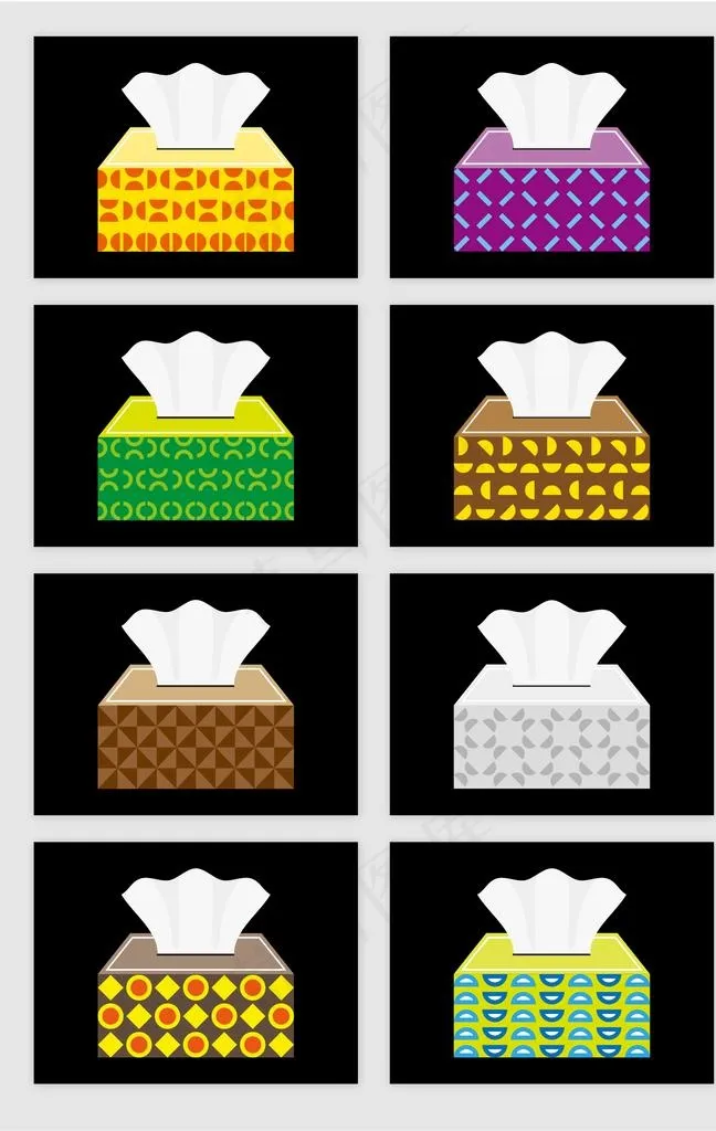 纸巾素材图片ai矢量模版下载