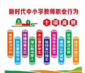 中小学教师职业行为十项准则图片