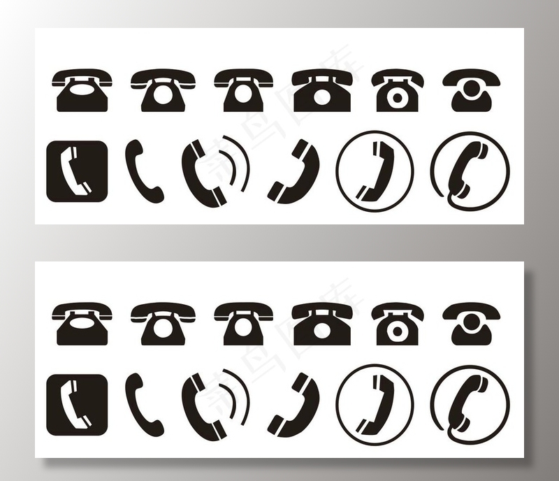 矢量电话标志图片