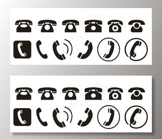 矢量电话标志图片