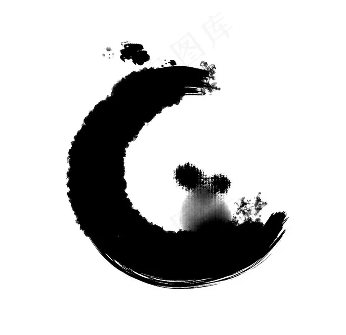 水墨图片psd模版下载