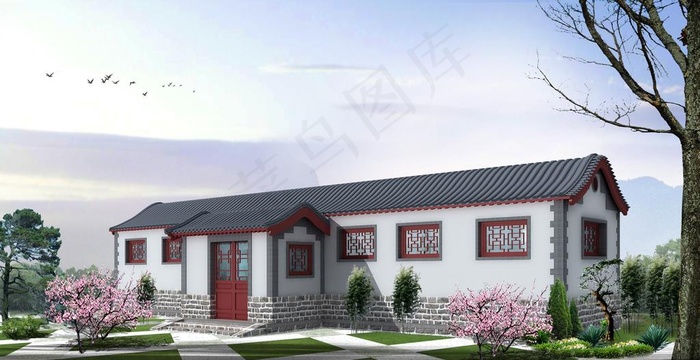 实用工程高清公厕效果图图片