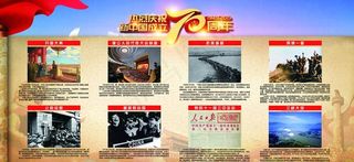 国庆展板 70周年 光辉历程图片