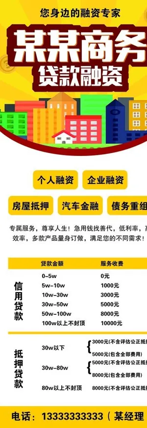 贷款展架图片