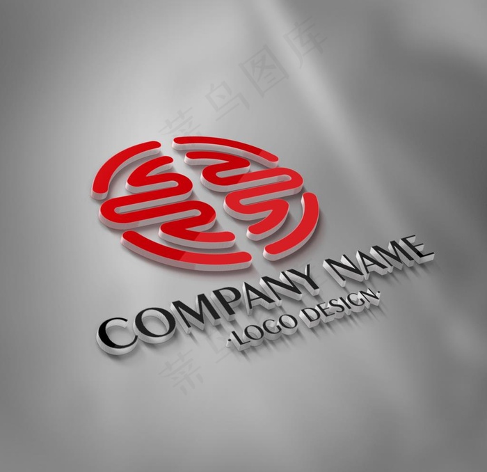 logo样机图片(2500X2500(DPI:72))psd模版下载