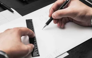 手绘场景宣传单贴图样机图片