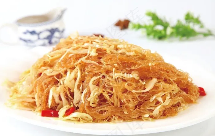 包菜炒粉丝图片
