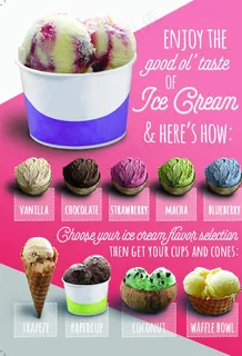 雪糕店海报图片