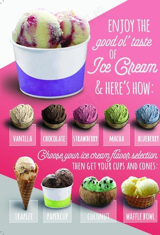 雪糕店海报图片