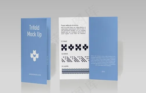 折页传单样机图片