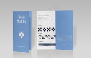 折页传单样机图片