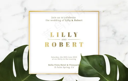 花卉海报模板图片