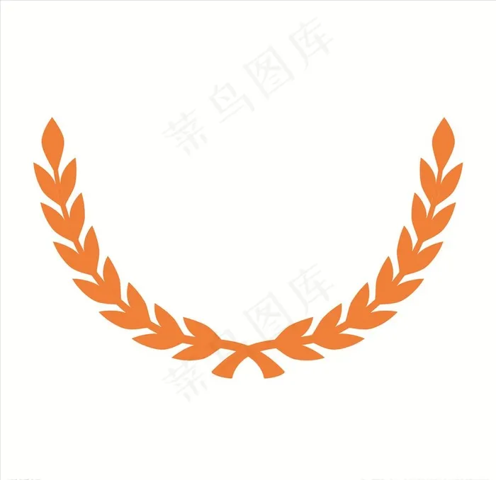 麦穗花环图片cdr矢量模版下载