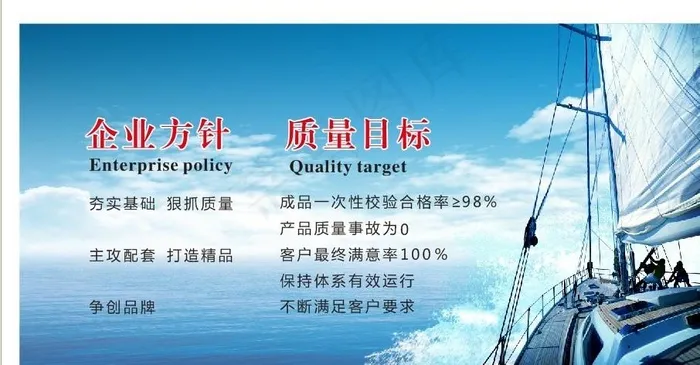 企业海报 展板图片cdr矢量模版下载