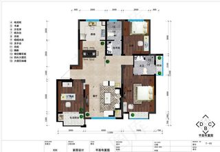 室内户型彩平图图片